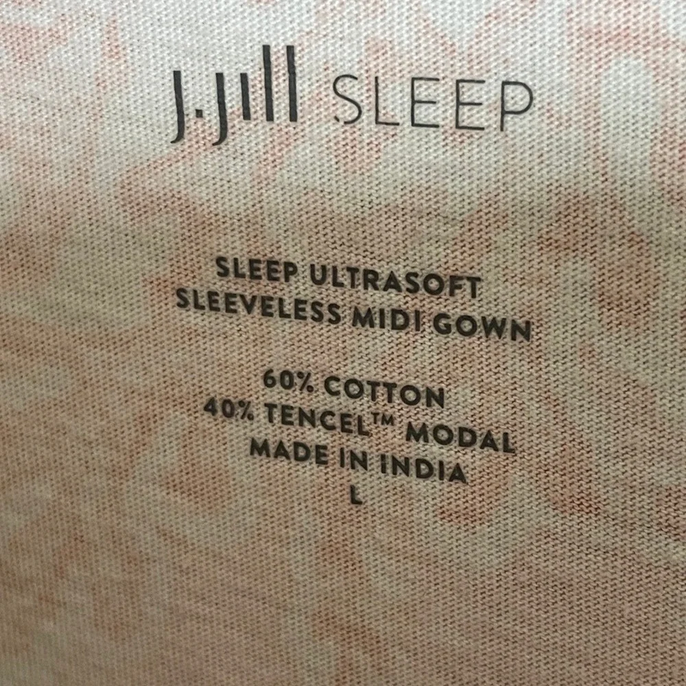 J Jill Sleep Womens‎ Large Ultrasoft Sleeveless Midi Night Gown Pink Midi Dress